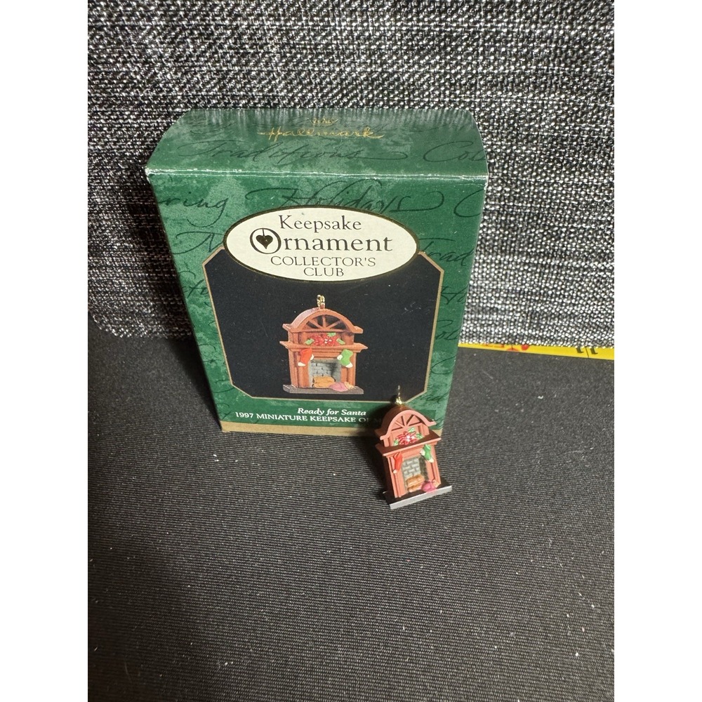 Hallmark Keepsake Ornament Collectors Club Ready For Santa 1997 Miniature...